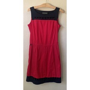Size 2 - Black/Red Skunkfunk Dress with triangle pattern